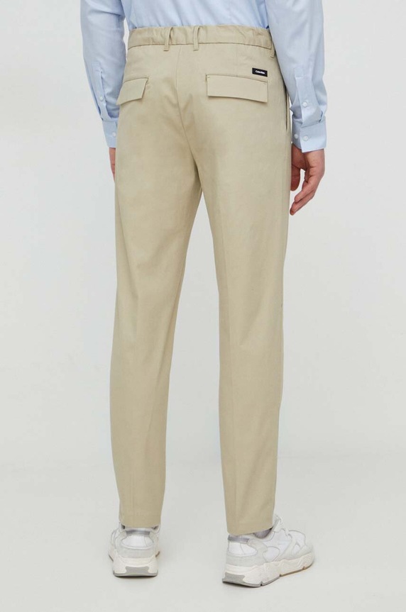 Odzież Calvin Klein spodnie K10K111490 beżowy