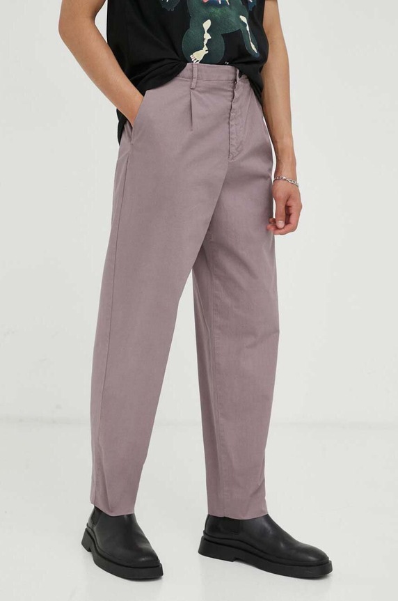 PS Paul Smith spodnie z elastanem różowy M2R.360Y.L21553