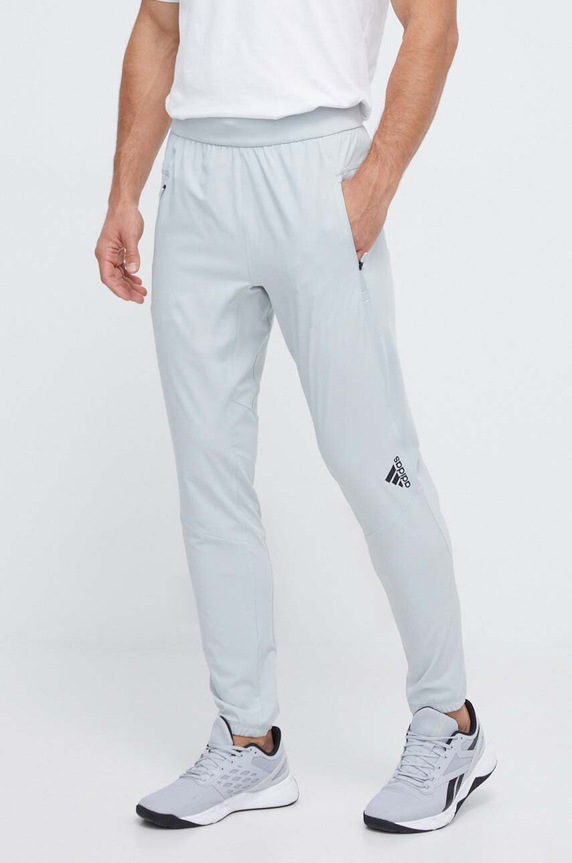 Παντελόνι προπόνησης adidas Performance Designed for Training με ελαστάν γκρί IL1402
