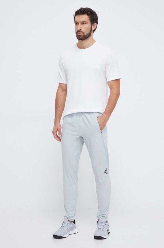 Παντελόνι προπόνησης adidas Performance Designed for Training IL1402 γκρί AW23