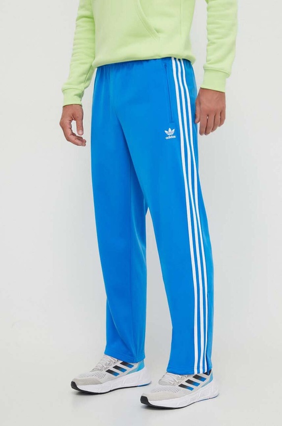 Спортивные штаны adidas Originals трикотаж голубой IJ7056