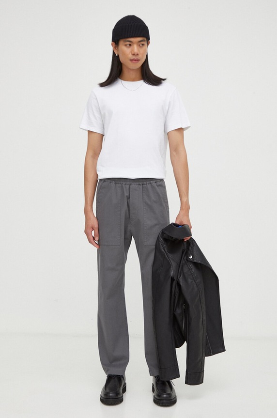 Drykorn spodnie 40666.122103 szary AW23