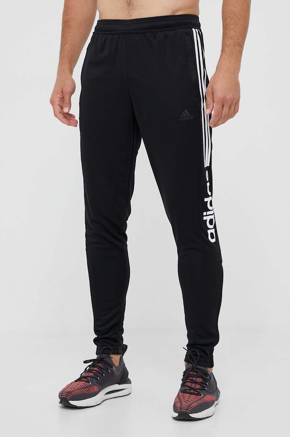 Tepláky adidas pletenina čierna IA3048