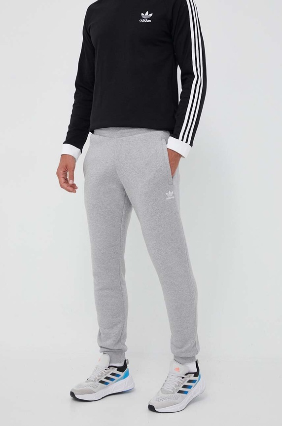 adidas Originals spodnie dresowe melanż szary IA4833
