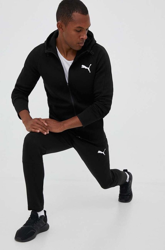 Puma edzőnadrág EVOSTRIPE 585814 fekete AW24
