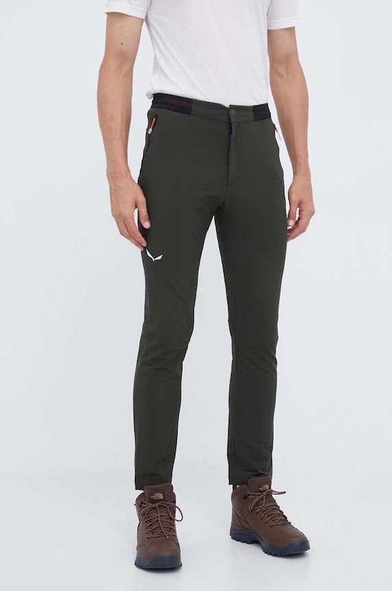 Salewa spodnie outdoorowe Pedroc 2 Durastretch tkanina zielony 00.0000028702