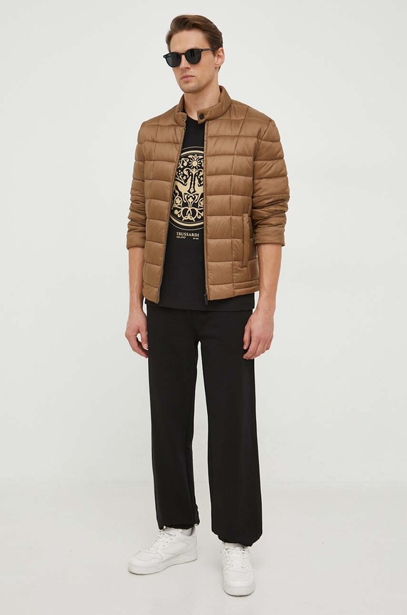 Trussardi spodnie dresowe bawełniane 52P00379.1T006303 czarny AW23