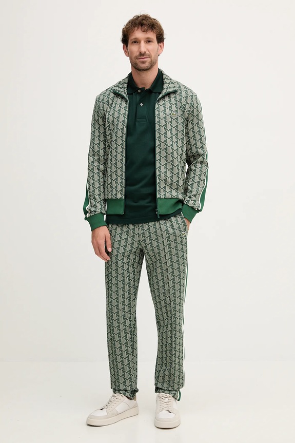 Lacoste pantaloni de trening cu bumbac pentru bărbați XH1440 verde SS26
