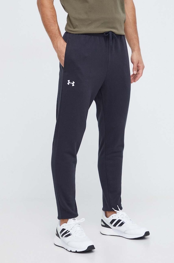 Παντελόνι φόρμας Under Armour πλεκτό ύφασμα μαύρο 1379774