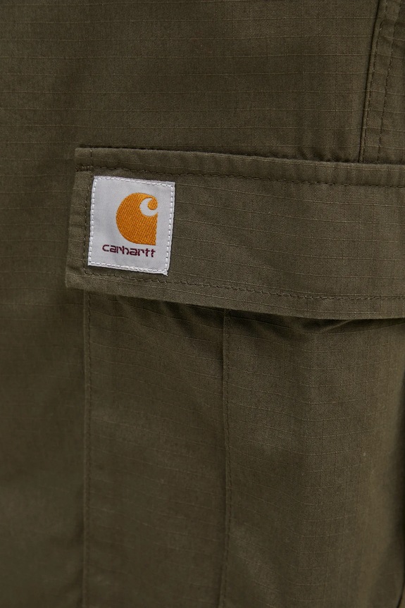 Хлопковые брюки Carhartt WIP зелёный I032468.6302