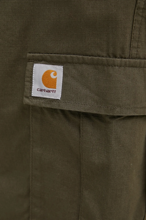 Хлопковые брюки Carhartt WIP зелёный I032468.6302