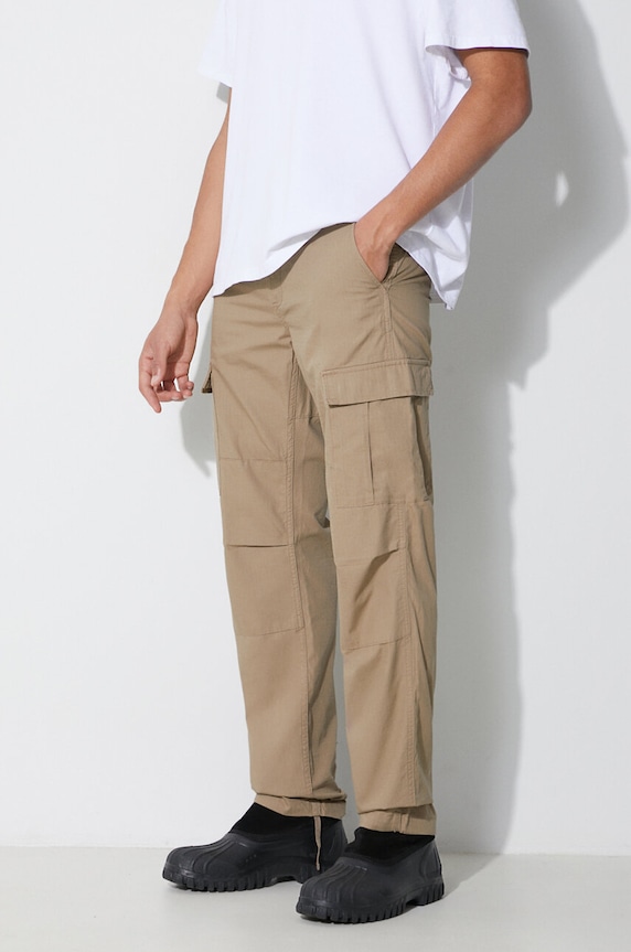 Бавовняні штани Carhartt WIP бежевий I032468.8Y02