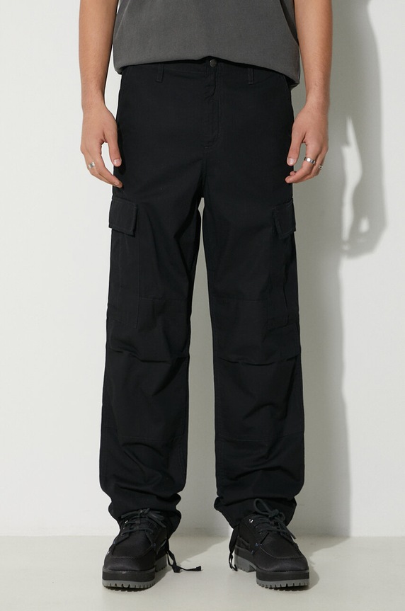Odzież Carhartt WIP spodnie bawełniane Regular Cargo Pant I032467.8902 czarny