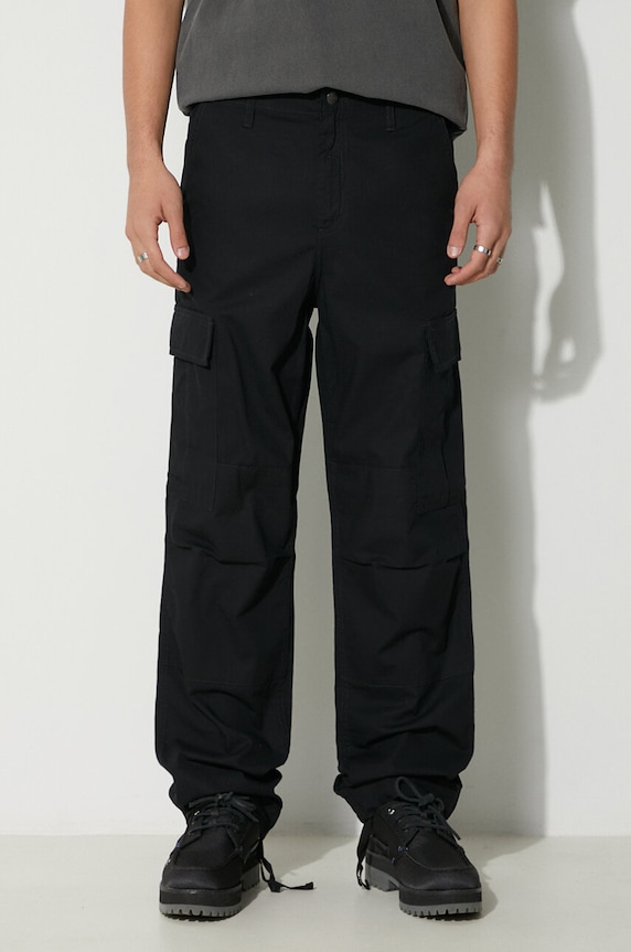 Odzież Carhartt WIP spodnie bawełniane Regular Cargo Pant I032467.8902 czarny