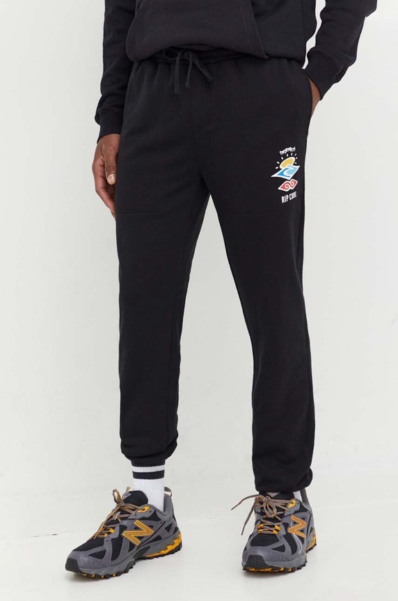 Rip Curl spodnie dresowe dzianina czarny 011MPA