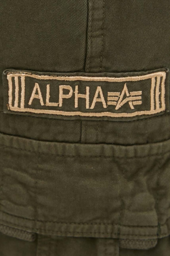 Pamučne hlače Alpha Industries Jet Pant zelena 101212.142