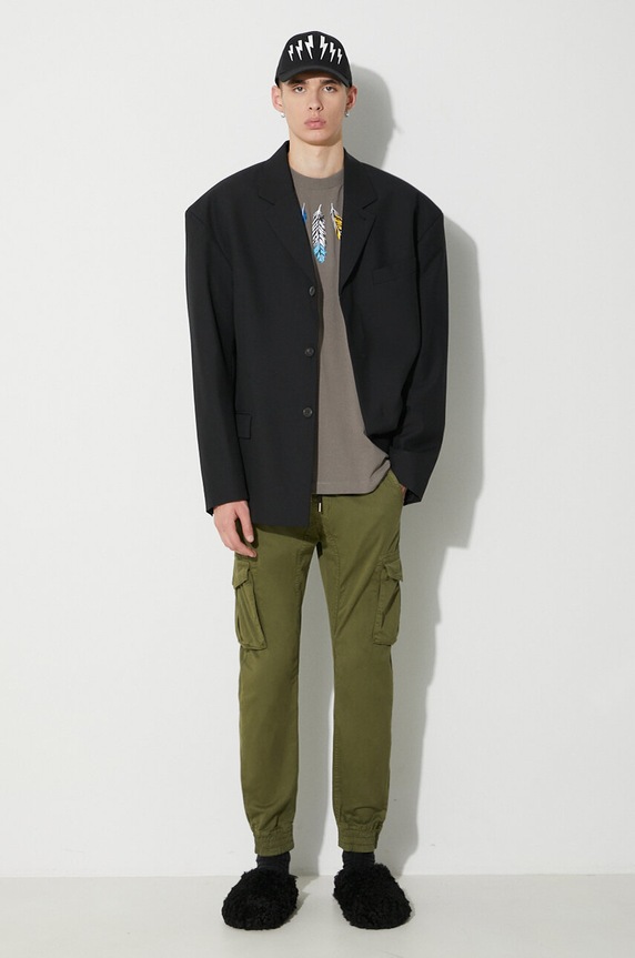 Hlače Alpha Industries 116202.142 zelena SS26