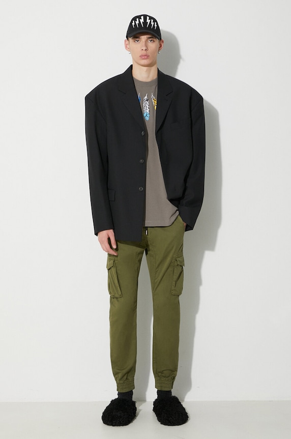 Hlače Alpha Industries 116202.142 zelena SS26