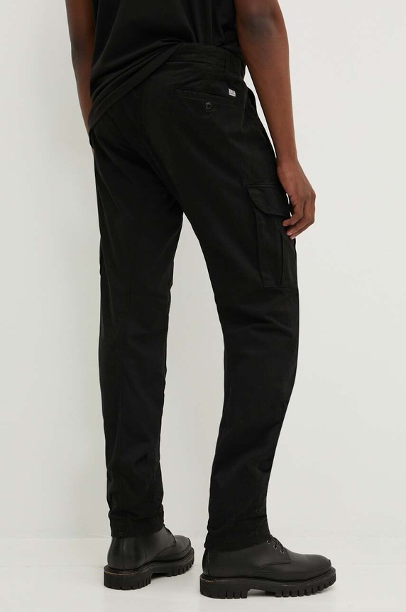Clothing C.P. Company trousers STRETCH SATEEN CARGO PANTS 15CMPA186A005529G black