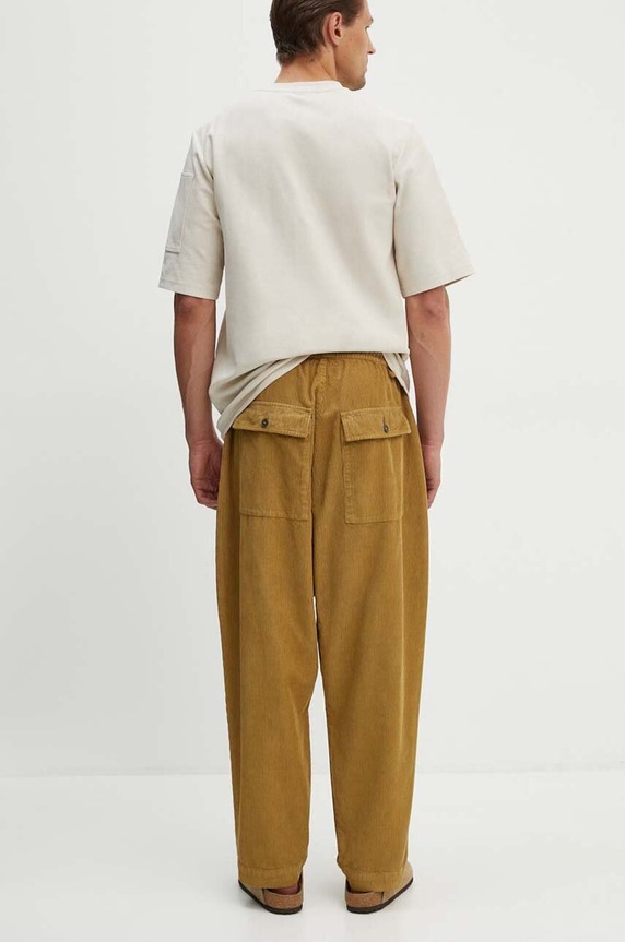 Ruházat Universal Works kordbársony nadrág Braga Pant 29185 bézs