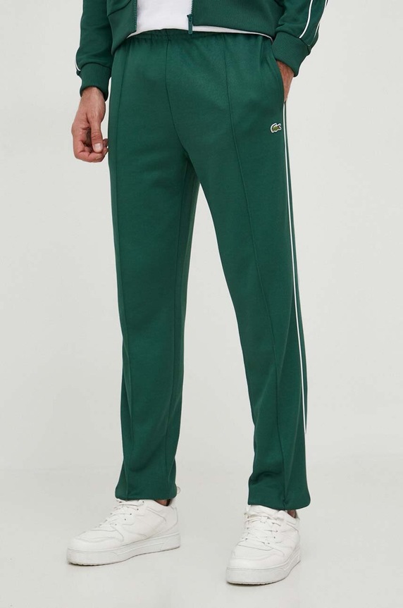 Lacoste Pantaloni de trening bărbați tricotaj verde XH1412