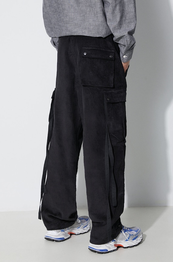 Clothing Maharishi corduroy trousers Utility Cargo Track Pants 4569.BLACK black