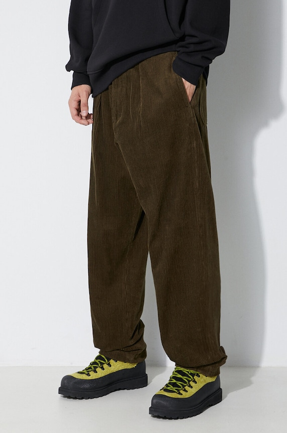 Engineered Garments corduroy trousers Carlyle Pant green 23F1F012.WP009