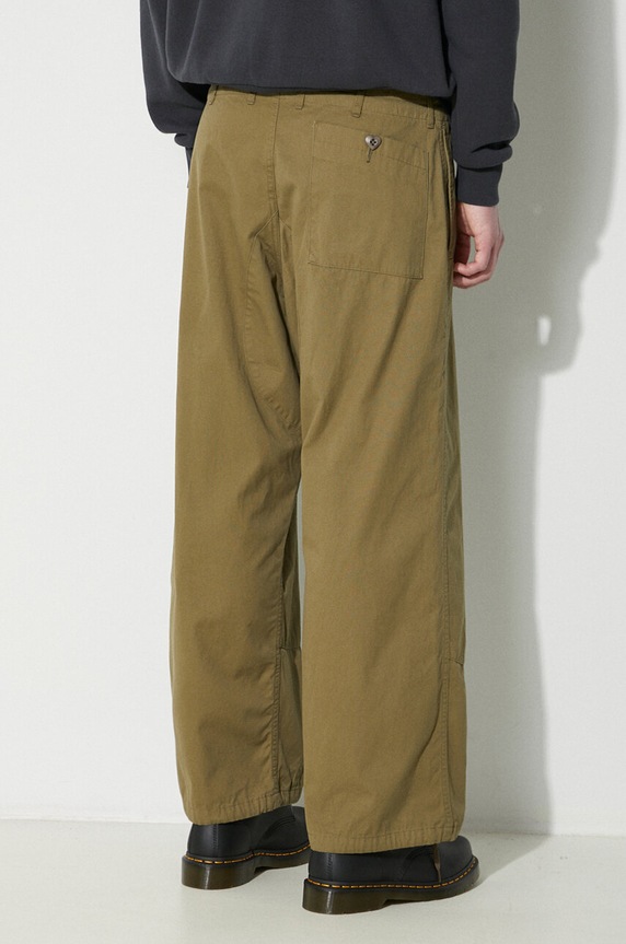 Abbigliamento Human Made pantaloni in cotone Military Easy HM26PT014 verde