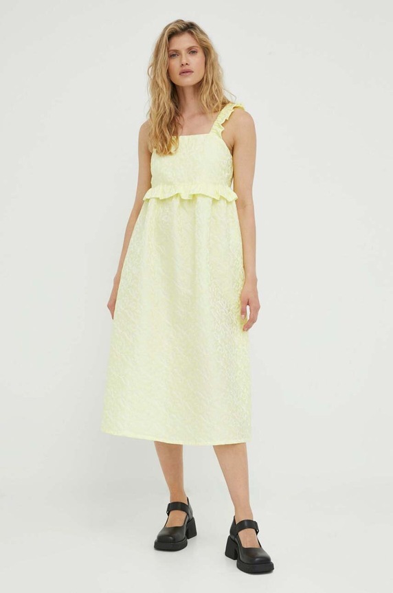 Φόρεμα Résumé εμπριμέ κίτρινο 18201025