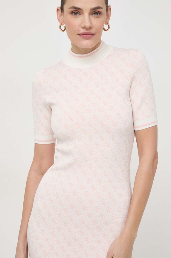 Šaty Guess LISE růžová W3YK39.Z37K0