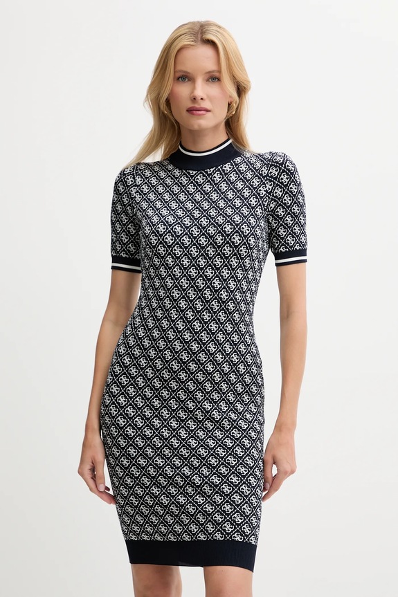 Φόρεμα Guess casual σκούρο μπλε W3YK39.Z37K0
