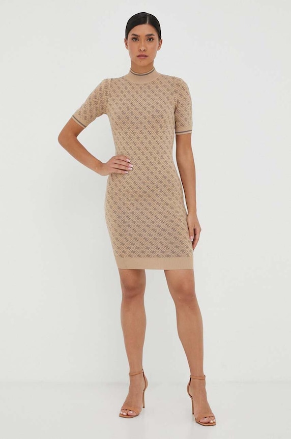 Рокля Guess LISE W3YK39.Z37K0 кафяв AW25