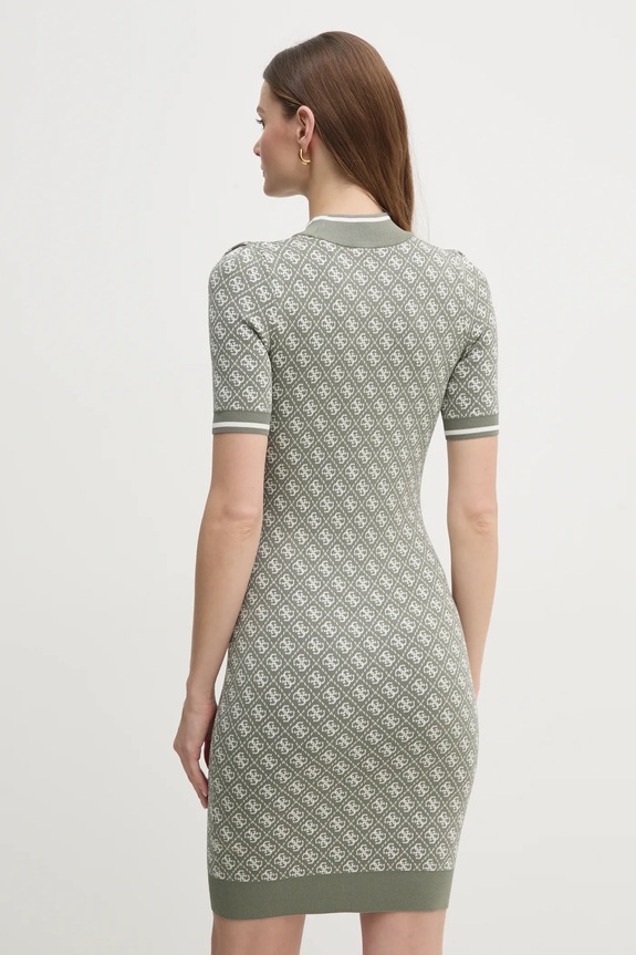 Odzież Guess sukienka W3YK39.Z37K0 zielony