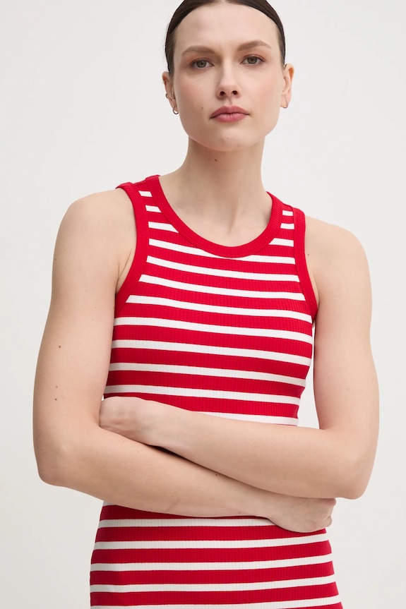 Šaty Tommy Hilfiger červená WW0WW38838