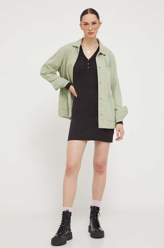 Tommy Jeans sukienka DW0DW15880 czarny AW23