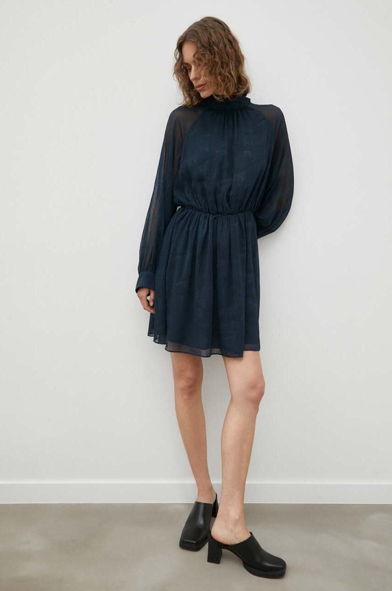 Samsoe Samsoe ruha F23200101 sötétkék AW23