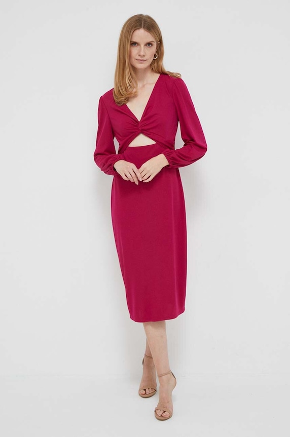Šaty Lauren Ralph Lauren s elastanom ružová 250909133