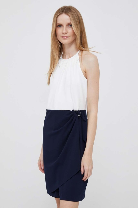 Obleka Dkny Z elastanom mornarsko modra DD3C1948