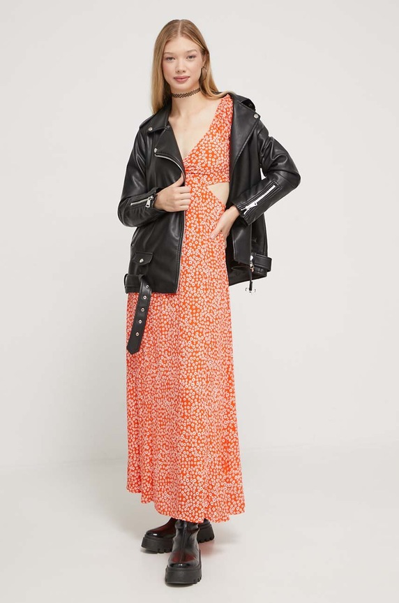 Billabong sukienka ABJWD00612 pomarańczowy AW23
