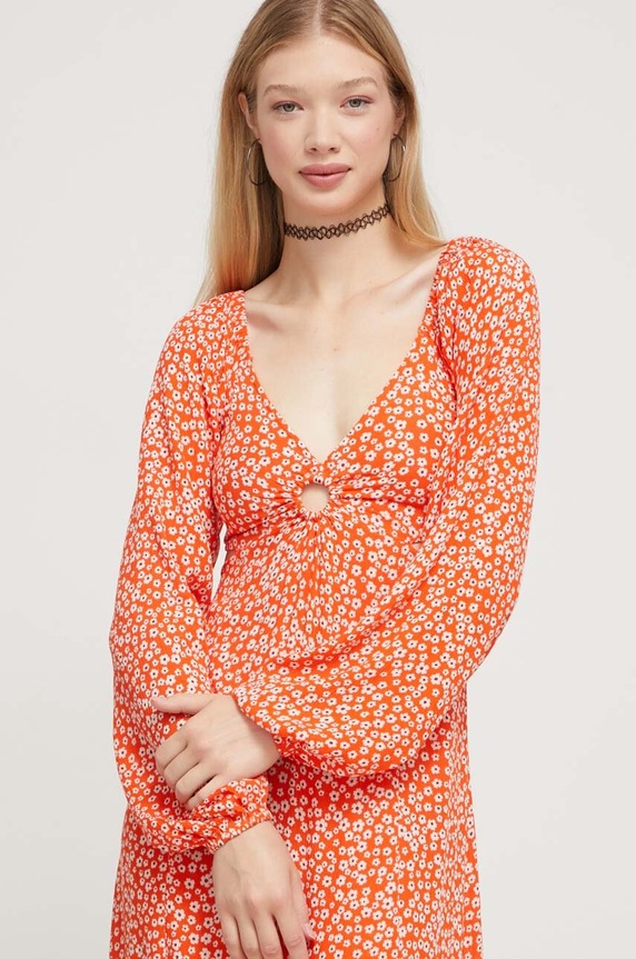 Billabong sukienka ABJWD00612 pomarańczowy