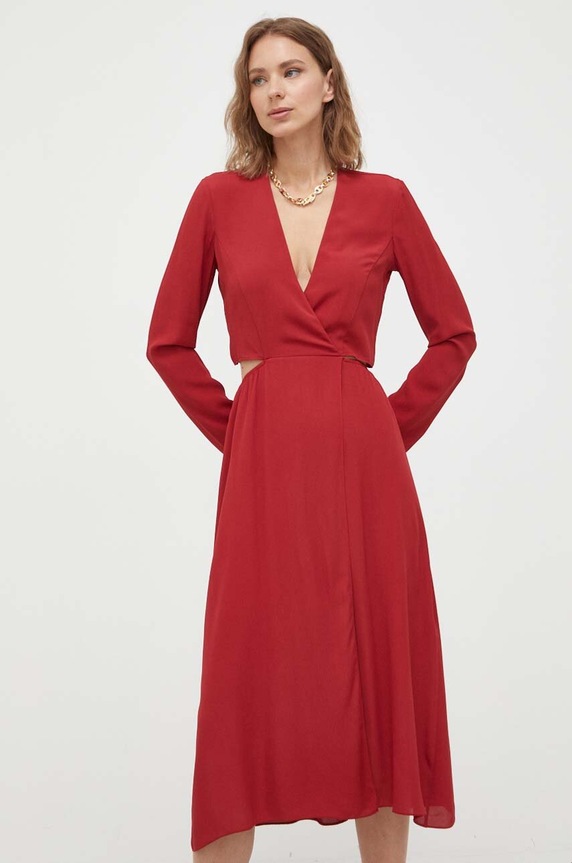 Patrizia Pepe sukienka casual czerwony 8A1195.A8I1