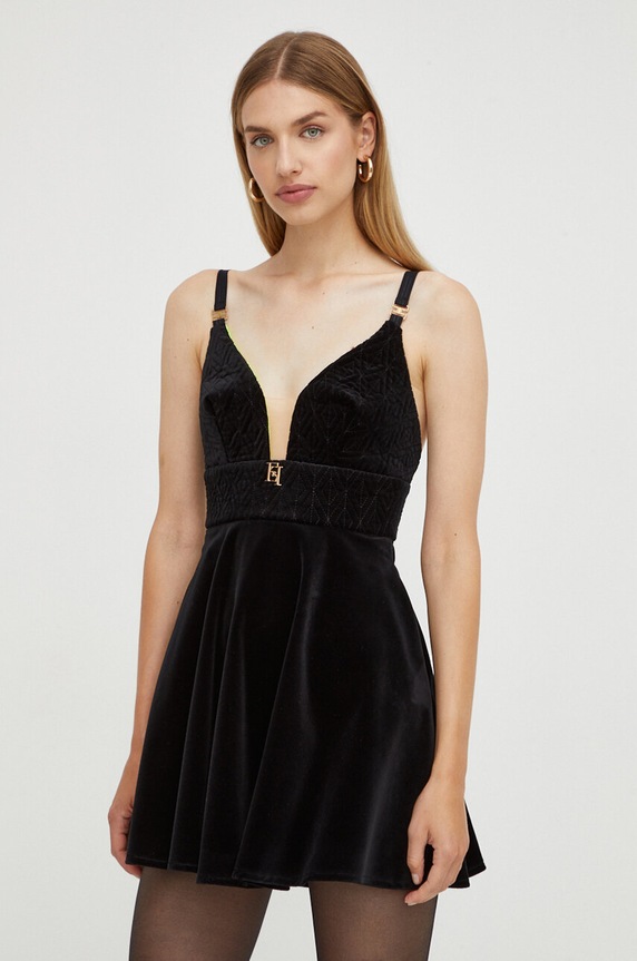 Elisabetta Franchi sukienka AB39136E2 czarny AW23