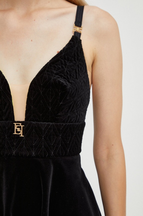 Elisabetta Franchi sukienka AB39136E2 czarny