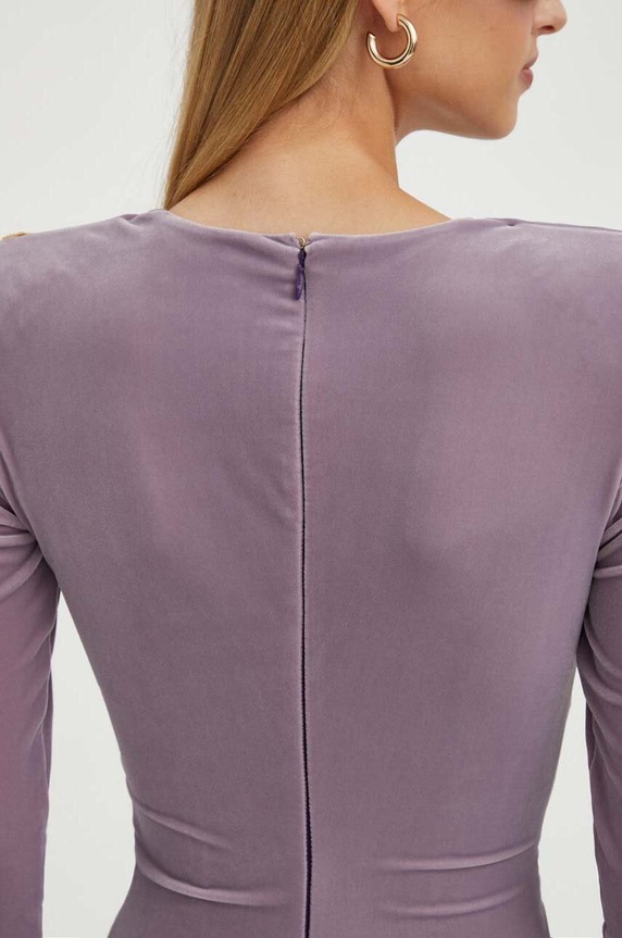 Elisabetta Franchi sukienka AB48337E2 fioletowy