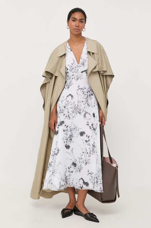Victoria Beckham sukienka 1323WDR004739A biały AW23