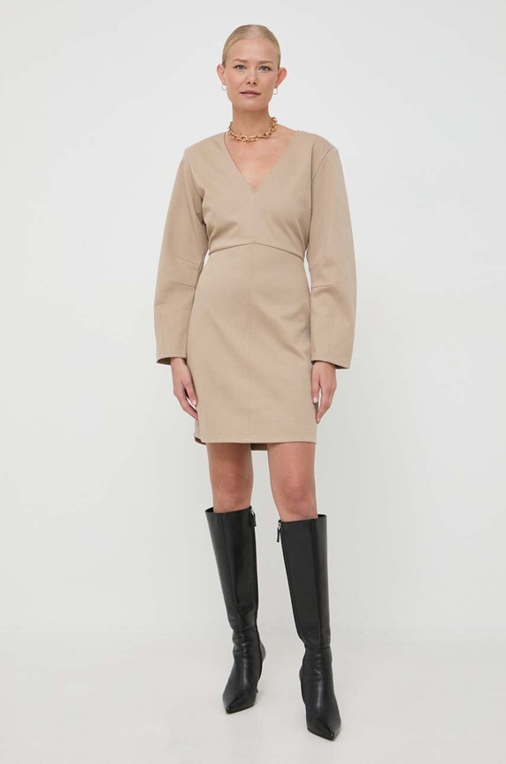 Notes du Nord sukienka 13345 beżowy AW23