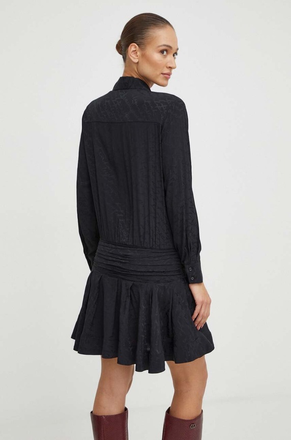 Ρούχα Φόρεμα από συνδιασμό μεταξιού Pinko 102306.A193 μαύρο