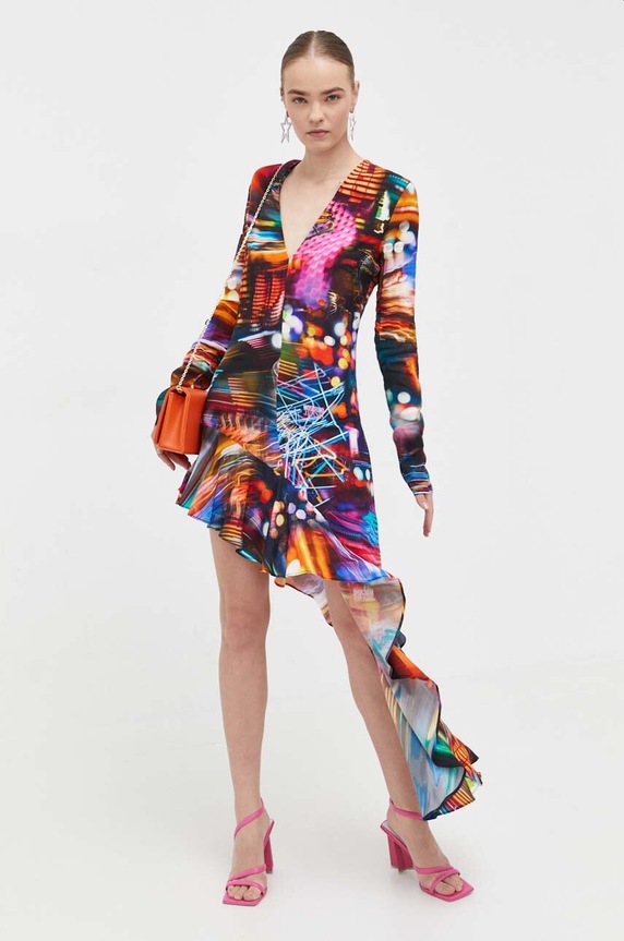 Φόρεμα Moschino Jeans casual πολύχρωμο 0432.8782