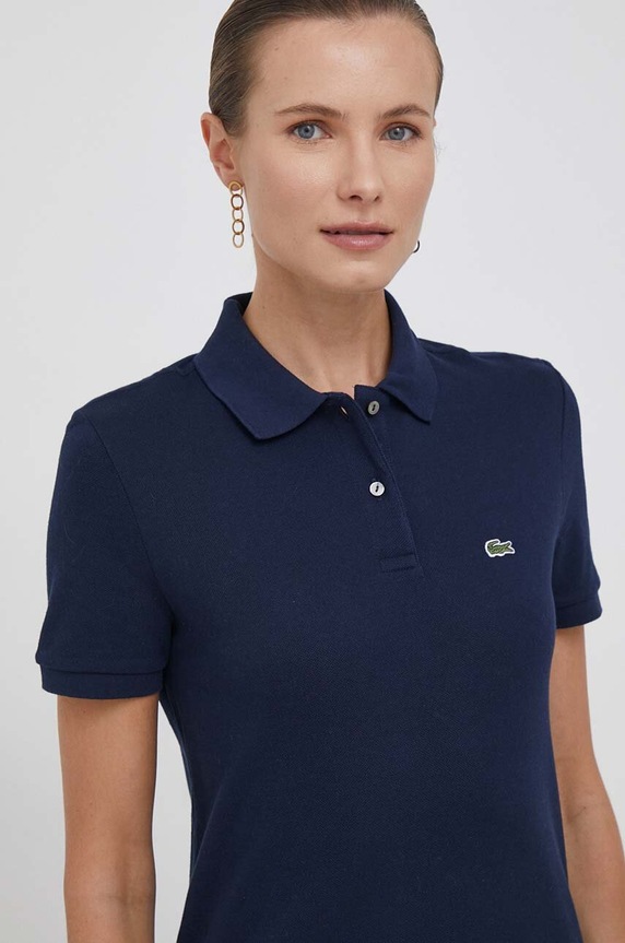 Lacoste pamut ruha sötétkék EF7767