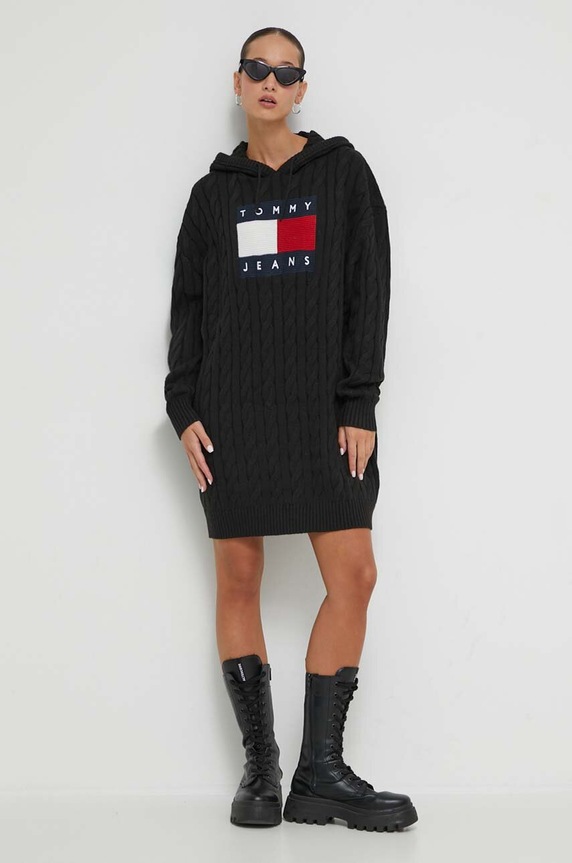 Φόρεμα Tommy Jeans casual μαύρο DW0DW16486